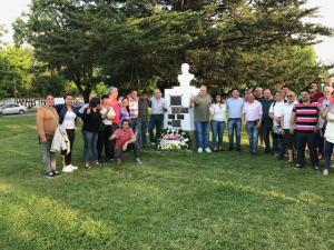 Marcelo Puella celebra el Día de la Lealtad con compañeros del PJ de Chascomus. 17/10/2018