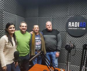 Marcelo Puella, Carlos Grande, Alcides Balbuena y Carmela Moreau en RadiarOnLine