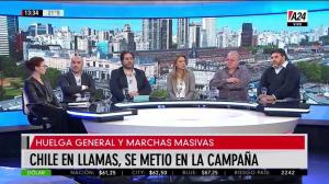 Marcelo Puella en A24, analizando la crisis en Chile (29-10-2019)