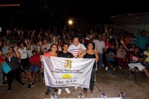 Acto del Frente Nacional de Agrupaciones Peronistas en el Barrio Kennedy de Santiago del Estero. 12-03-2020