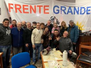 Marcelo Puella visita el Frente Grande en Mar del  Plata (junio 2019)