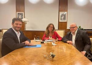 Marcelo Puella junto a la compañera Victoria Tolosa Paz, Ministra de Desarrollo Social 