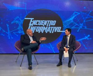 Marcelo Puella en el programa Encuentro Político que conduce Juan Pablo Velez