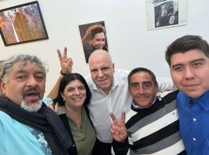 Puella en el FRENAP con dirigentes de Merlo (16/10/2024)