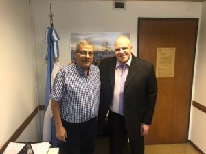 Marcelo Puella junto con el compañero diputado Juan Carlos Alderete del Frente de Todos